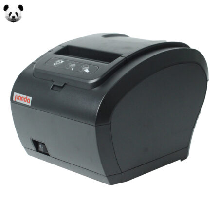 PANDA 307 U+S thermal receipt printer with auto-cutter and barcode support on a retail counter in Cyprus