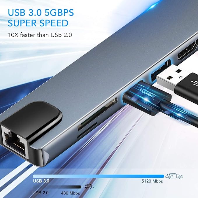 PANCORE USB-C Adapter 8 Ports PANCORE USB-C Adapter 8 Ports - Image 3