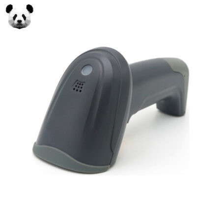 PANDA MD6000 barcode reader scanning a product label at a retail counter in Cyprus