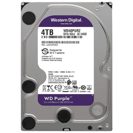 WD HDD 4TB SATA PURPLE